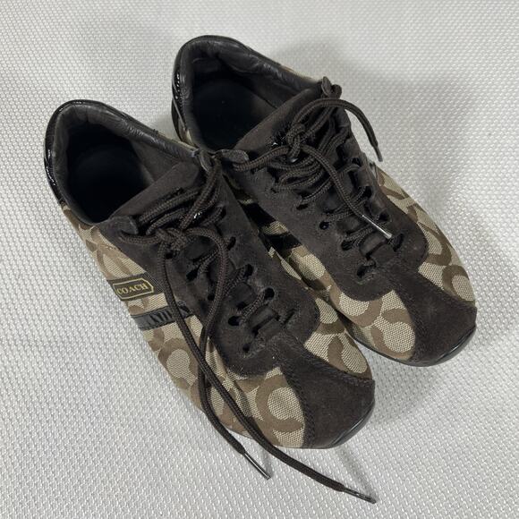 Coach Shoes - COACH KATHLEEN Brown Classic Women’s Sneakers Size 6.5M